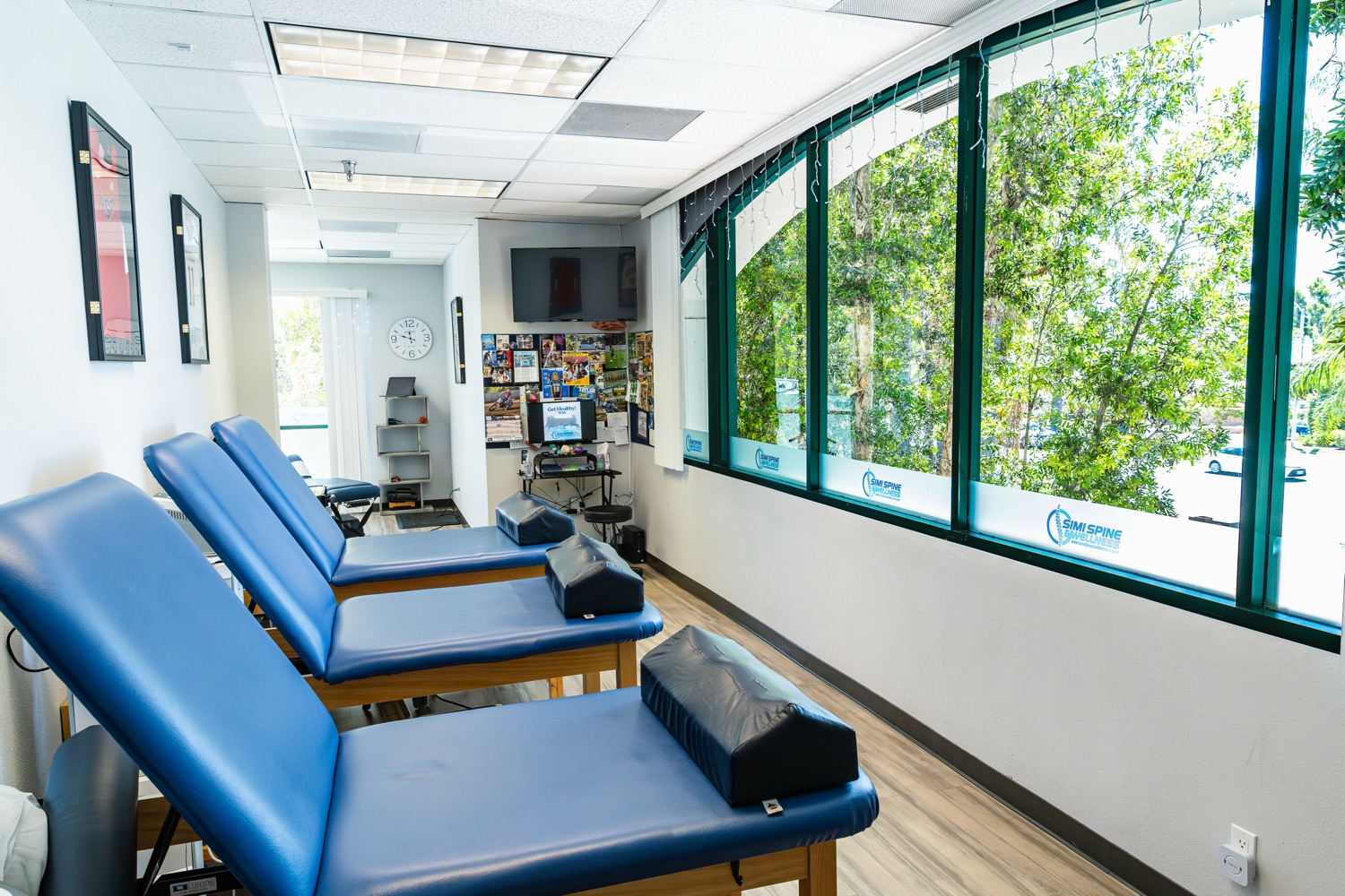 A treatment room at Simi Valley Spine & Wellness