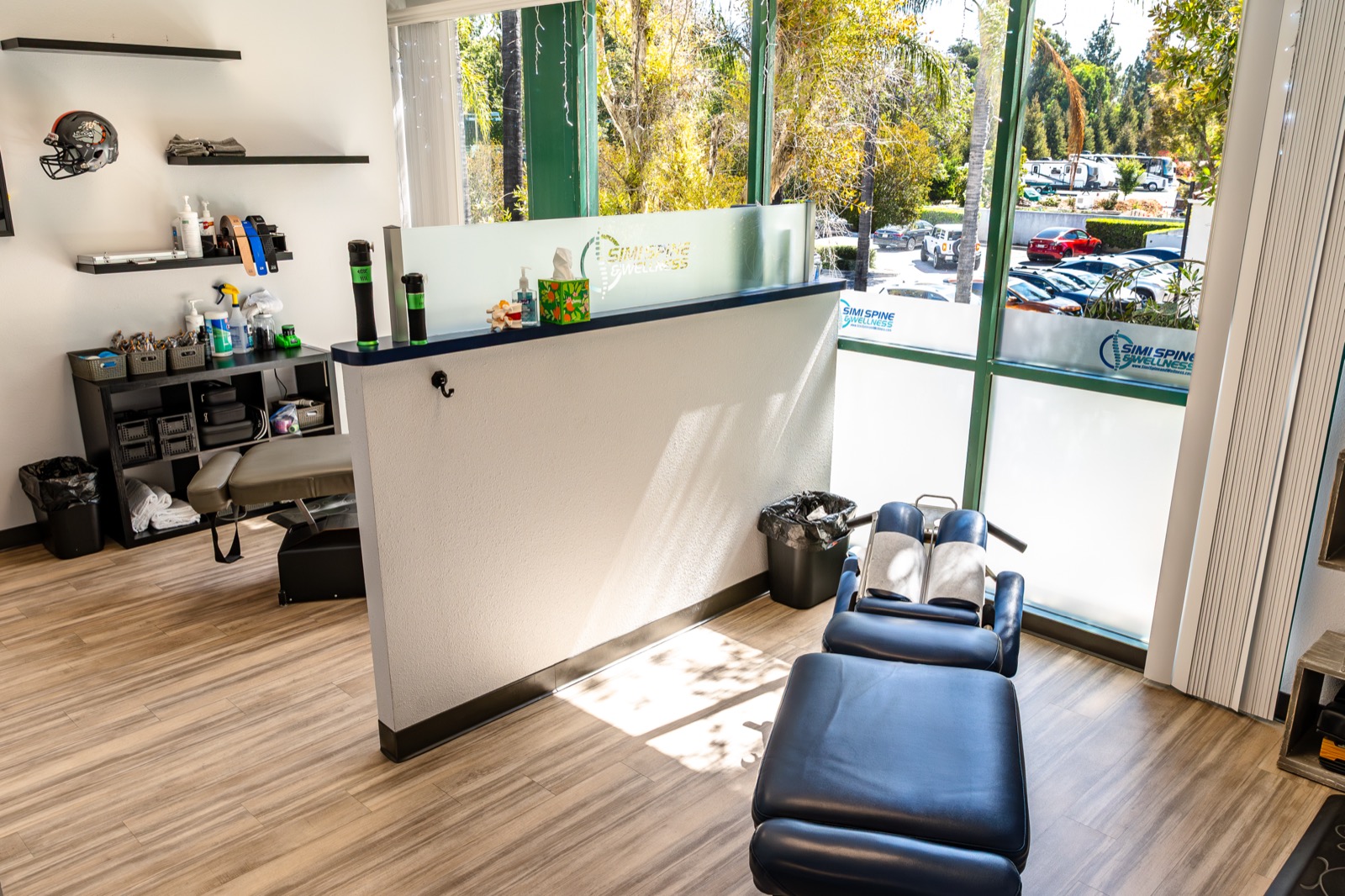 Therapy equipment and a treatment table at Simi Valley Spine & Wellness