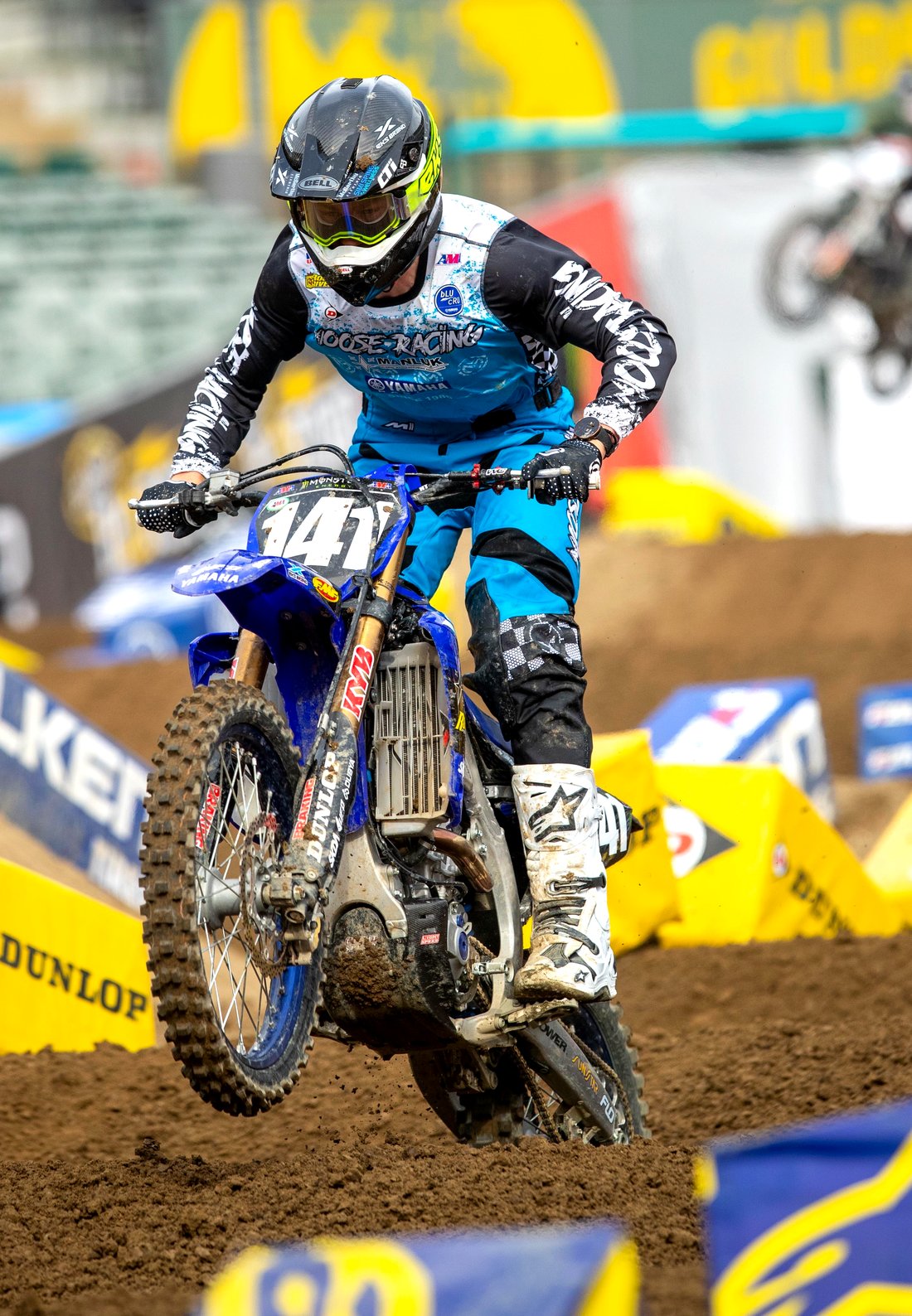 Supercross racing action, the kind of athletic demand Sports Therapy is built for at Simi Valley Spine & Wellness